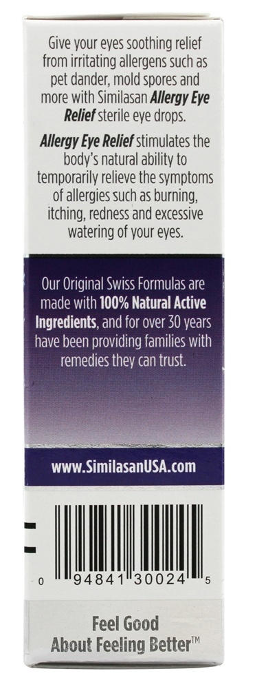Alergia Olho Alívio 100% Natural - 0.33 oz. Similasan - Imagem 4