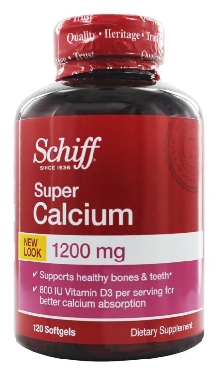 Super Cálcio com Vitamina D 1200 mg. - 120 Softgels Schiff