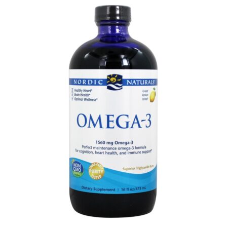 Omega - 3 Óleo de peixe purificado - 16 fl. oz. Nordic Naturals