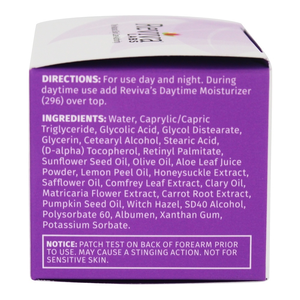 Força Profissional 10 % Ácido Glicólico Anti-Aging Face Creme - 1.5 oz. Reviva Labs - Imagem 2