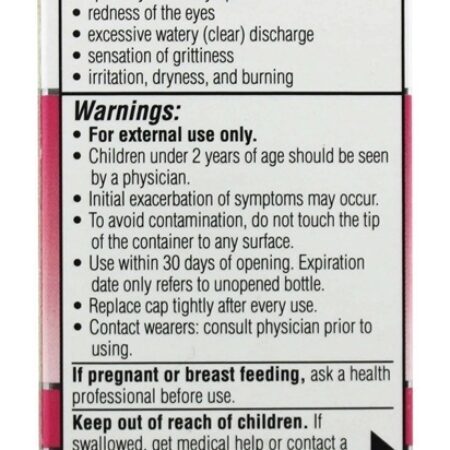 Irritada Olho Alívio Estéril Olho Gotas - 0.33 oz. (anteriormente conhecido como Relevo rosa) Similasan - Imagem 2