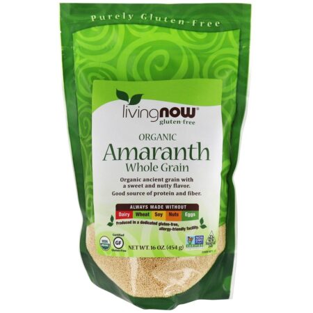 Living Now Amaranto orgânico sem glúten - 1 lb. NOW Foods