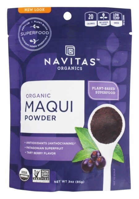 Pó liofilizado orgânico Maqui - 3 oz. Navitas Organics