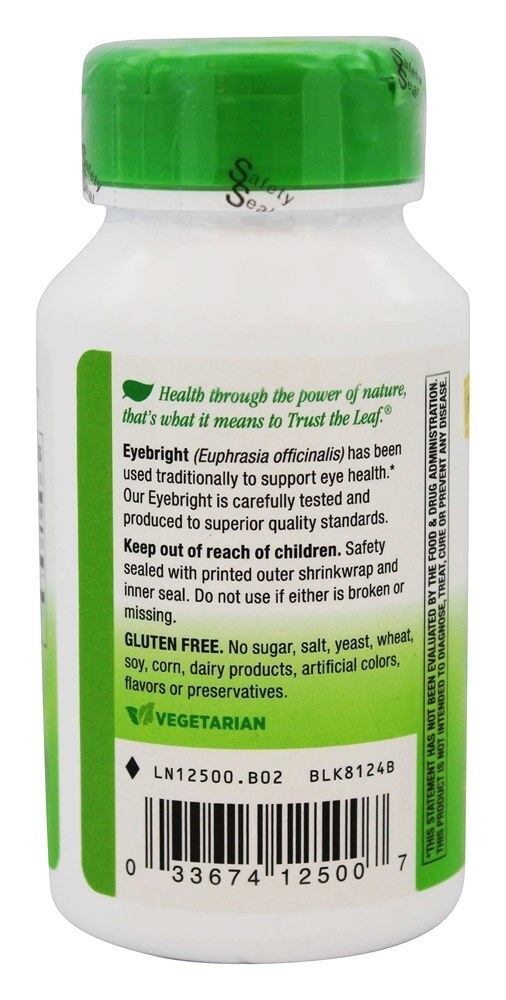 Eyebright Herb 430 mg. - Cápsulas vegetarianas 100 Nature's Way - Imagem 3