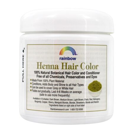 Cor do Cabelo de Henna e Condicionador Borgonha - 4 oz. Rainbow Research - Image 2