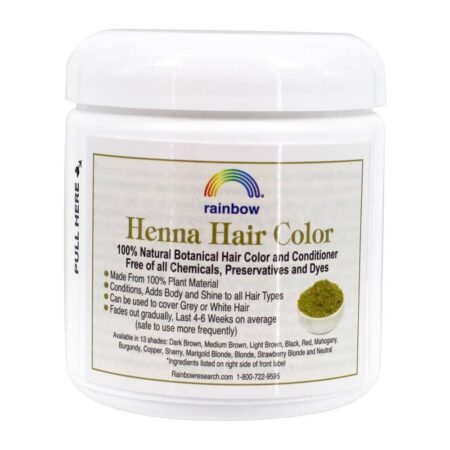 Cor de cabelo de henna & condicionador de cobre - 4 oz. Rainbow Research - Image 2