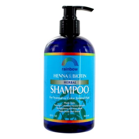 Shampoo Herbal de Hena & Biotina - 12 fl. oz. Rainbow Research