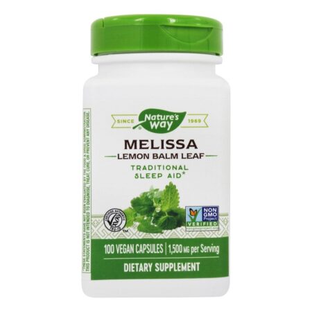 Melissa Erva-cidreira 1500 mg. - Cápsulas Vegan 100 Nature's Way