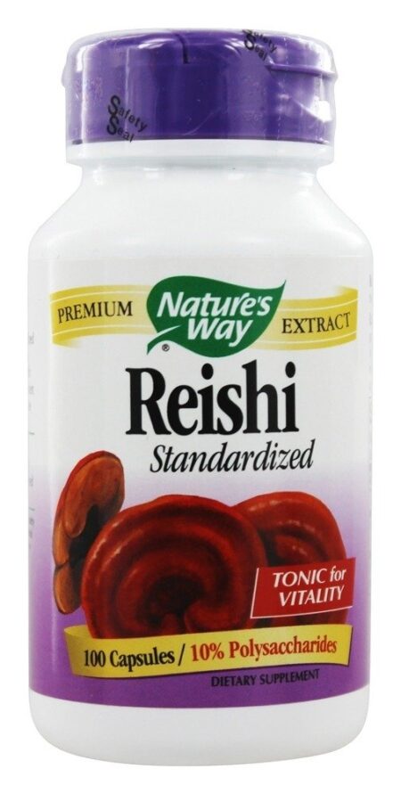 Reishi padronizado 376 mg. - Cápsulas 100 Nature's Way