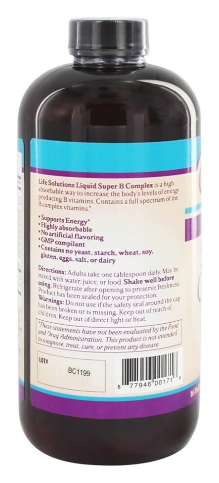 Liquid Super B Complex - 16 fl. oz. Life Solutions - Image 3