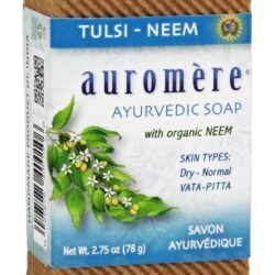 Sabonete em barra ayurvédico com Neem orgânico Tulsi-Neem - 2.75 oz. Auromere