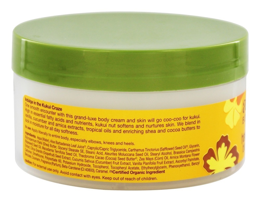 Alba creme de corpo havaiano Kukui Nut - 6.5 oz. Alba Botanica - Imagem 2