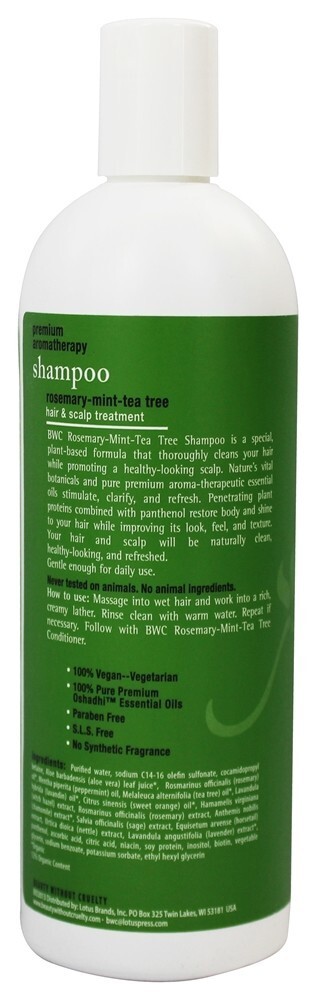 Shampoo Hair & Scalp Tratamento Rosemary Mint Tea Tree - 16 fl. oz. Beauty Without Cruelty - Imagem 2