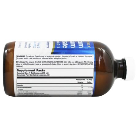 Sabor líquido de mirtilo e citrato de magnésio e cálcio de alta potência - 16 fl. oz. LifeTime Vitamins - Image 2