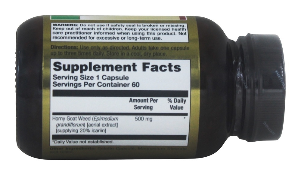 Erva Daninha Cabra 500 mg. - Cápsulas 60 LifeTime Vitamins - Imagem 3