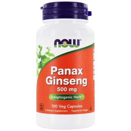 Panax Ginseng 500 mg. - 100 Cápsula (s) vegetal (s) NOW Foods