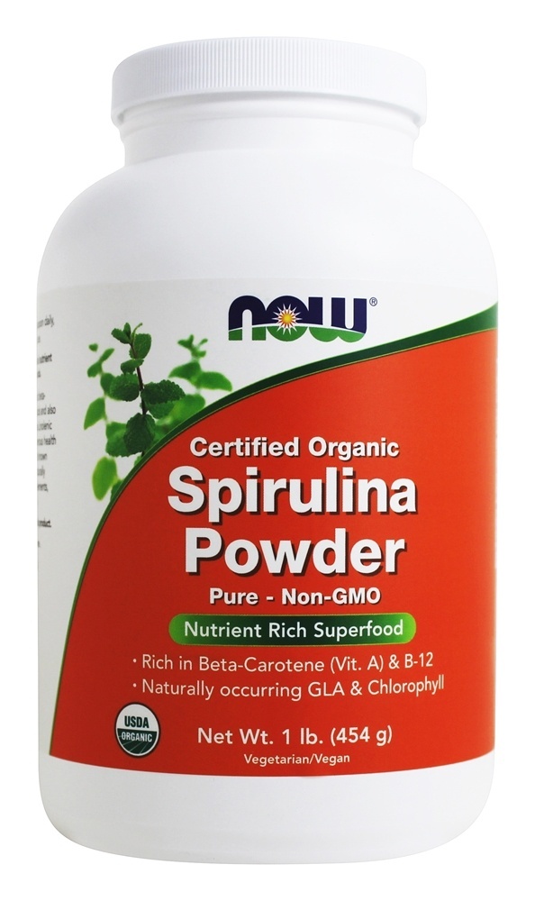 Spirulina Orgânica Em Pó - 1 lb. NOW Foods