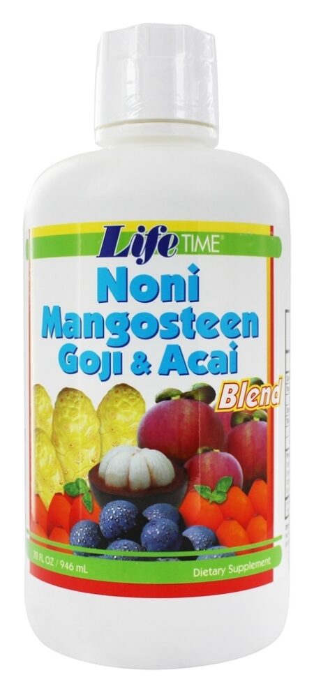 Bebida Orgânica de Noni Mangostão Goji & Açaí - 32 fl. oz. LifeTime Vitamins