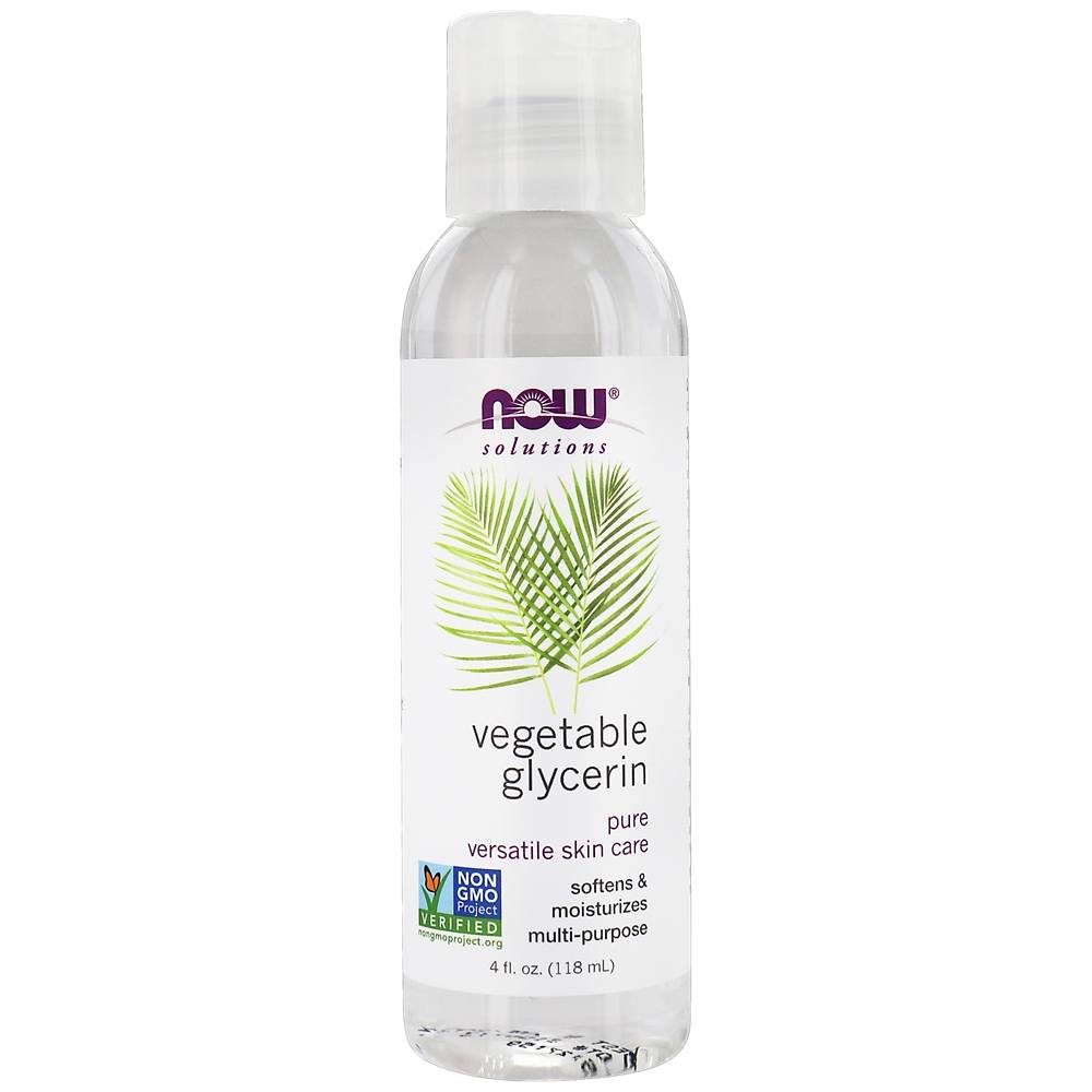 NOW Solutions Glicerina Vegetal Pure Cuidados com a pele versáteis - 4 fl. oz. NOW Foods