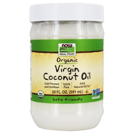 NOW Real Food Óleo de Coco Virgem Orgânico - 20 fl. oz. NOW Foods