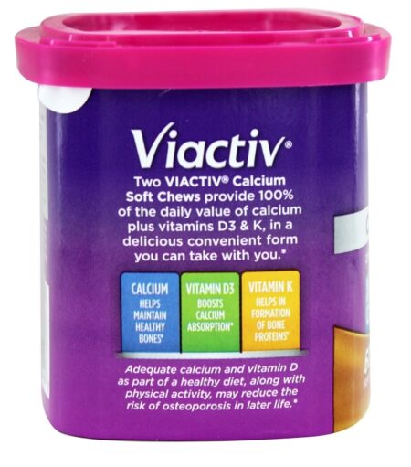 Cálcio Viactiv Macio Mastiga Caramelo - 60 Mastigação (s) McNeil Nutritionals - Image 4