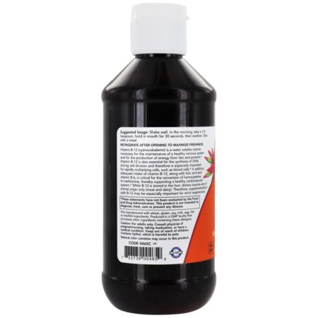 Vitamina B12 Complexo B Líquido - 8 fl. oz. NOW Foods - Image 3