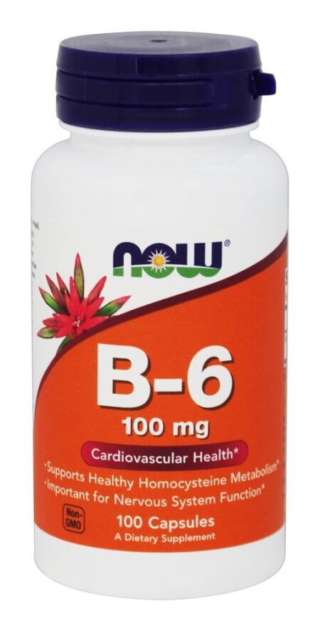 Vitamina B6 100 mg. - Cápsulas 100 NOW Foods