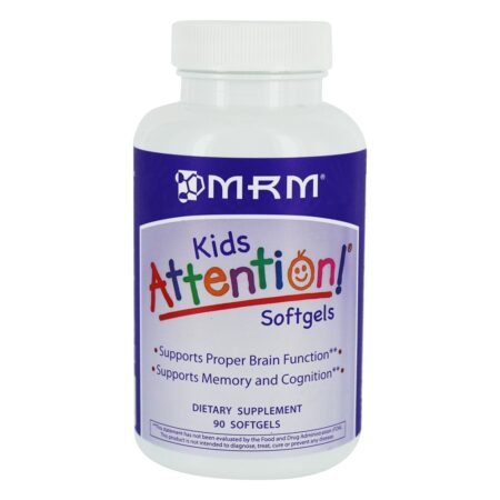 Kids Attention Suporte Para o Cérebro & Memória Infantil - 90 Softgels MRM