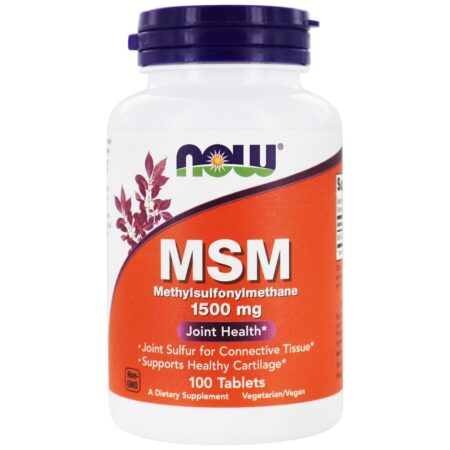 MSM 1500 mg. - 100 Tablets NOW Foods