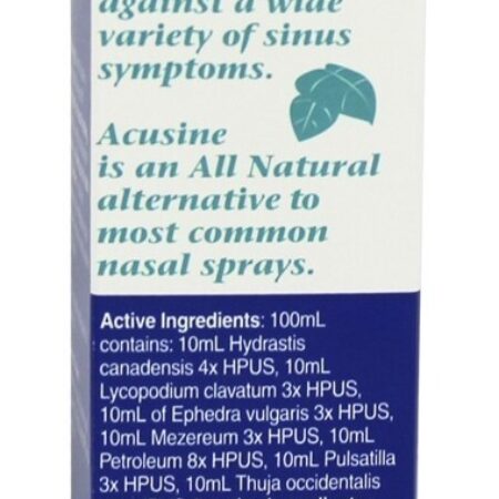 Spray nasal toda a força extra natural - 0.5 fl. oz. Acusine - Imagem 2