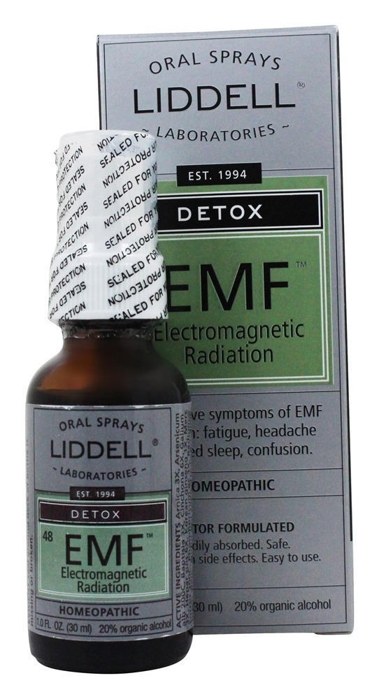 Pulverizador homeopático da radiação eletromagnética do EMF da desintoxicação - 1 fl. oz. Liddell Laboratories