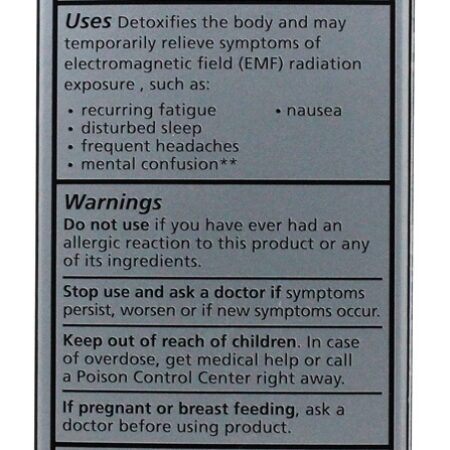 Pulverizador homeopático da radiação eletromagnética do EMF da desintoxicação - 1 fl. oz. Liddell Laboratories - Imagem 3