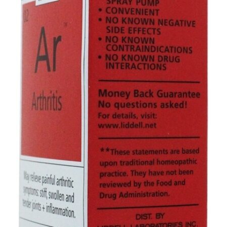 Artrite com Spray Oral Homeopático para Cartilagem - 1 fl. oz. Liddell Laboratories - Imagem 3