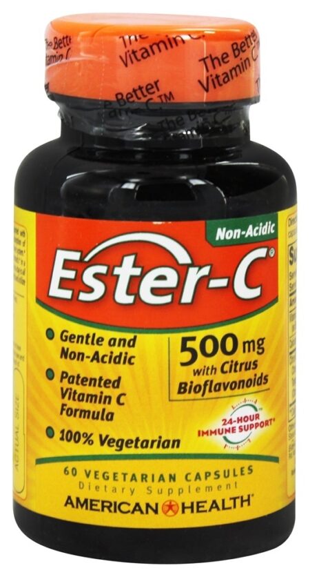 Éster C com Bioflavonóides Cítricos 500 mg. - Cápsulas vegetarianas 60 American Health