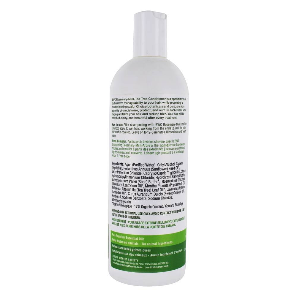 Cabelo condicionador e tratamento do couro cabeludo Rosemary Mint Tea Tree - 16 fl. oz. Beauty Without Cruelty - Imagem 2