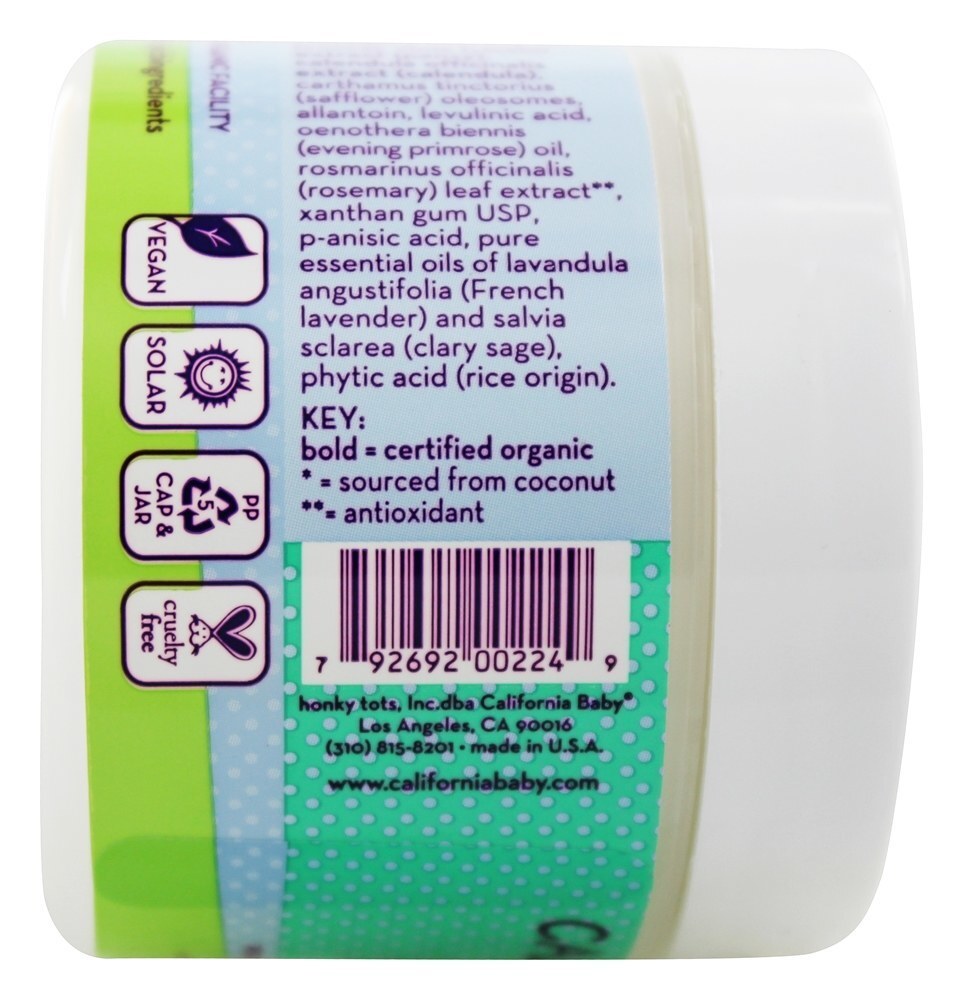 Aloe & Arnica Cream para Bebês, Crianças e Adultos Sensíveis - 2 oz. California Ba - Imagem 5