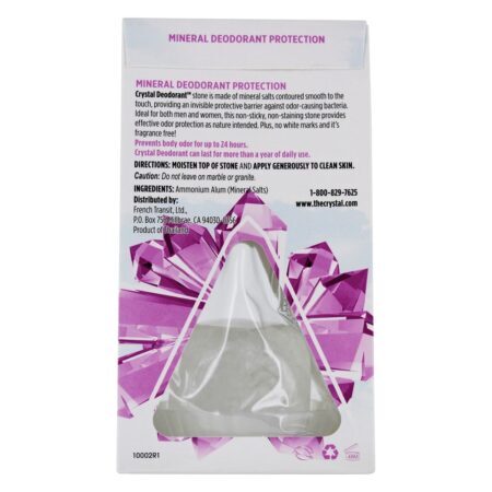 Cristal Mineral Deodorant Stone Unscented - 5 oz. Crystal Body Deodorant - Imagem 2