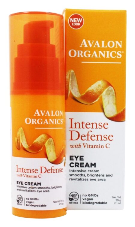 Defesa Intensa com Creme de Olhos com Vitamina C - 1 fl. oz. Avalon Organics