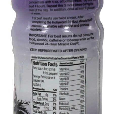 Dieta Milagrosa de Hollywood 24 Horas com Açaí e Garcinia Cambogia - 16 Oz. Hollywood Diet - Imagem 2
