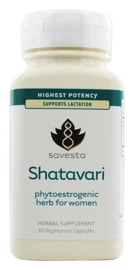 Erva Phytoestrogenic de Shatavari para a potência a mais alta das mulheres - 60 Cápsulas vegetarianas anteriormente Ayurceutics Savesta