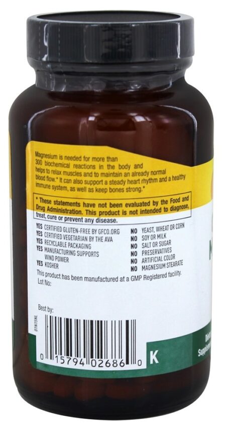 Magnésio Quelato 250 mg. - 180 Tablets Country Life - Image 3