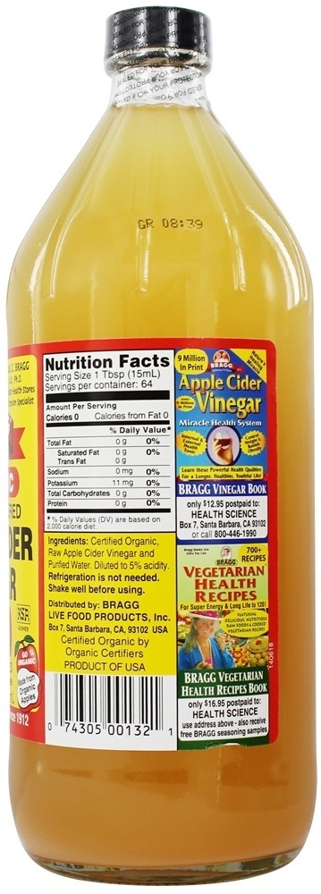 Vinagre de Maçã Orgânico - 32 fl. oz. Bragg - Imagem 2