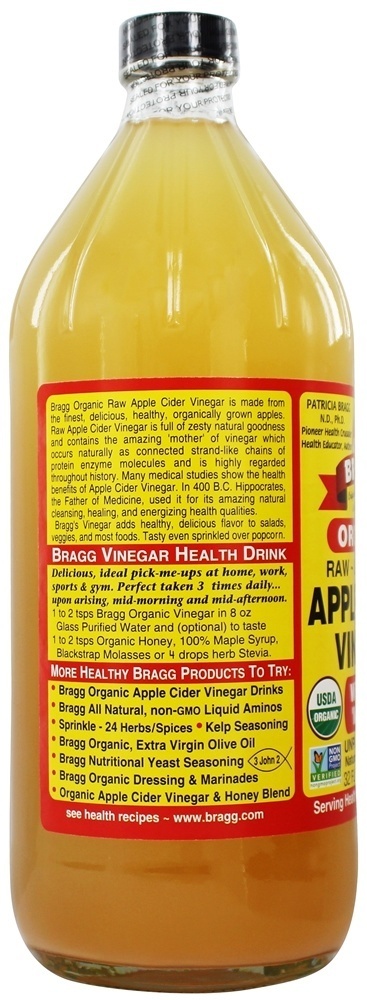 Vinagre de Maçã Orgânico - 32 fl. oz. Bragg - Imagem 3