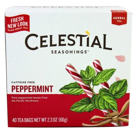 Chá de ervas pimenta livre de cafeína - 40 Saquinhos de Chá Celestial Seasonings