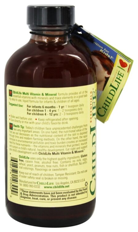 Multivitamínico & Mineral Líquido Infantil Sabor Laranja/Manga - 8 oz. Child Life Essentials - Image 3