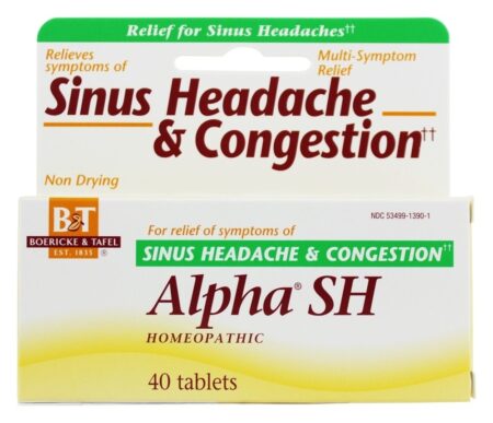 Alpha cefaleia sinusal - 40 Tablets Boericke & Tafel