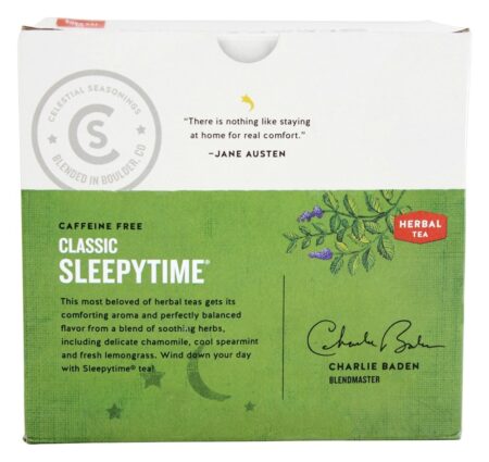 Sleepytime De ervas Chá Cafeína Livre Clássico - 40 Saquinhos de Chá Celestial Seasonings - Image 3