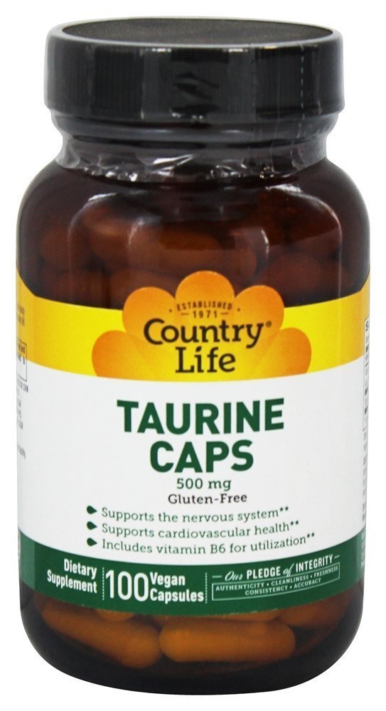 Suplemento de aminoácidos de forma livre com vitamina B6 500 mg. - Cápsulas vegetarianas 100 Country Life