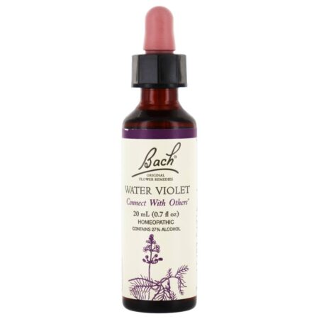 Bach Original Remédio Flor Dropper Água Violet Essência da Flor - 20 ml. Bach