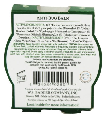 Bálsamo Anti-Bug Bálsamo E Alecrim - 2 oz. Badger - Image 2